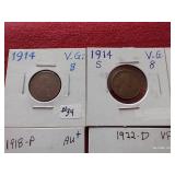 (12) Wheat Pennies - Some Nice Dates