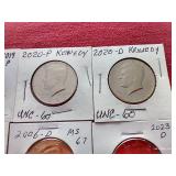 (10) Kennedy Half Dollars - Mostly Uncirculated