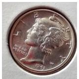 (2) Uncirculated 1943 Mercury Dimes