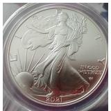 2021 American 1 oz Silver Eagle - ANACS MS70