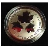 Awesome 2016 Canada Silver Maple Leaf Fractional Set (5) Coins With Box & COA