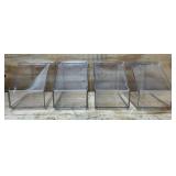 Two-Way Clear Merchandising Bin lot of 4