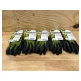 Bellingham Bamboo Gardener Unisex Palm-dipped Gardening Gloves Green S (lot of 5)