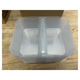 Sistema Nest It Meal Prep Food Storage Containers with Lids, 2 Compartments, 3.7 Cups, 10-Pack, Green (B0B48W96LN)