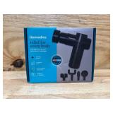 Homedics Hot and Cold Compact Percussion Massager, Cordless and Rechargeable