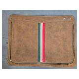 Large Monarch Vintage Suitcase Faux Leather