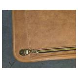 Large Monarch Vintage Suitcase Faux Leather