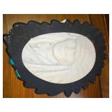 Miller Tin Platter, Indian Head Wall Hanging