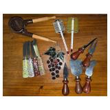 Tons of Random Kitchen Items, Grape Decor, Thermometers, Cheese Knives, Juice Squeezer