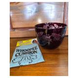 Red Bowl and Whoopie Cushion