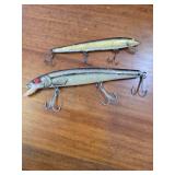 Vintage! 2 Fishing Lures, Original Rapla