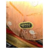 Cornwall Wood Candle Holder Lantern, made in the USA, Metal Tray