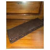 Cornwall Wood Candle Holder Lantern, made in the USA, Metal Tray