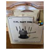 Vintage Fondue Pot, All Pieces Are There