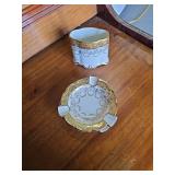 Keepsake Box, Set of Ashtrays and a Matching Holder.