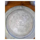 Pewter Cups and Pewter Plate.