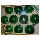 2 Christmas Cookie Plates and Lots of Vintage Christmas Ornaments