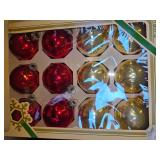 2 Christmas Cookie Plates and Lots of Vintage Christmas Ornaments