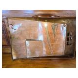 3D Copper Metal Wall Piece Depicting and Americana Frontier Scene