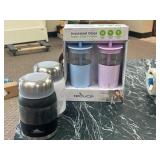 2 High Sierra Insulated Food Cups - 2 Recuce Insulated Aspen 20oz Glass Cups