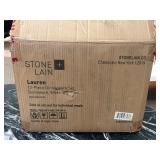 Stone + Lain - Lauren 12-Piece Dinnerware set, Stoneware, White Speckled - MSRP $95