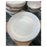 Stone + Lain - Lauren 12-Piece Dinnerware set, Stoneware, White Speckled - MSRP $95