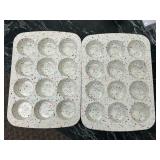 (2) Silicone 12-count Muffin Pan