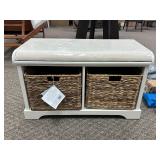 Safavieh Freddy Wicker Storage Bench - MSRP $302