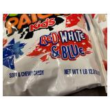 DE 5 - Sour Patch Kids Red White & Blue 2-Pack - Soft & Chewy Candy Bags (1 lb 12.8 oz each)