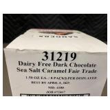 Trol - Sanders 31219 Dairy Free Dark Chocolate Sea Salt Caramels - 1.5 oz Each, 8 Packs Per Display
