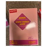 Large Lot of Staples Copy and Multipurpose Paper Assorted Sizes and Colors