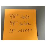 Metal Storage Shelf Unit 48 Inch Wide x 48 Inch Tall x 18 Inch Deep