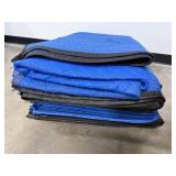 Set of 10 Blue Quilted Moving Blankets