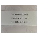 Lot of Shipping Supplies: Cardboard Boxes, Bubble Wrap, and Half Sheet Labels