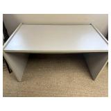 Office Desk, 4 Foot Folding Table, and White Step Stool Set