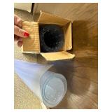 Two Clear Office Chair Mats for Carpet with Studded Backing - 1 w/ orig box