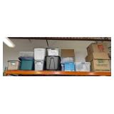 Lot of 12 Storage Totes and Moving Boxes Assorted Sizes