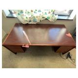 Executive Wood Office Desk with Drawers 72x36x30 Inches