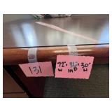 Executive Wood Office Desk with Drawers 72x36x30 Inches