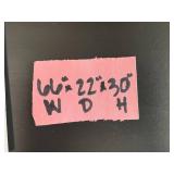 Wood Office Desk with Locking Storage and Keyboard Tray, 60x22x30 in