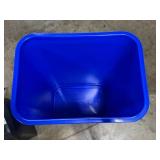 Amazon Basics Paper Shredder and Blue Recycling Bin