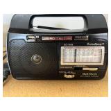 Sony CFD-S01 CD Radio Cassette-Corder and SuperSonic SC-1082 9-Band Radio with Power Adapter