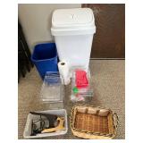 Office Organizational Set with Trash and Recycling Bins, Baskets, and Storage Trays