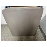 Set of 3 Square Folding Card Tables with Metal Frames