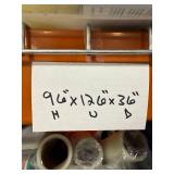 Industrial Warehouse Pallet Racking 96x126x36 Inches with Wire Decking - contents not included - you disassemble