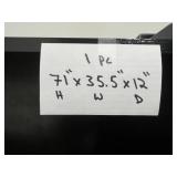 Black Shelf Unit 71x35.5x12 Inches