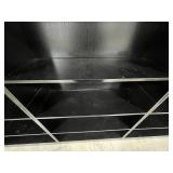 Black Storage Shelf Unit 71x35.5x12 Inches