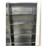 Large Black Manufactured Wood Shelving Unit 71x35.5x12 Inches