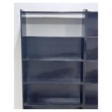 Black 5 Shelf Bookcase 71x35.5x12 Inches