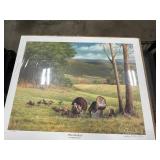 Pair of Signed & Numbered Wild Turkey Art Prints - Southern Pleasure by Joe C. Michelelet and Who